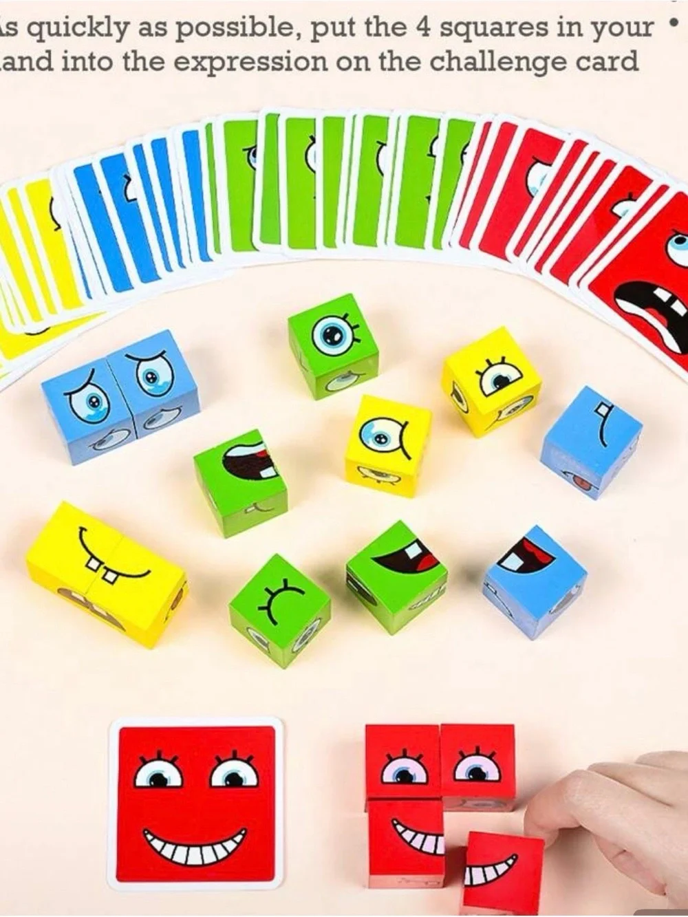 Expression Puzzle Building Block Game (Ages 3+)